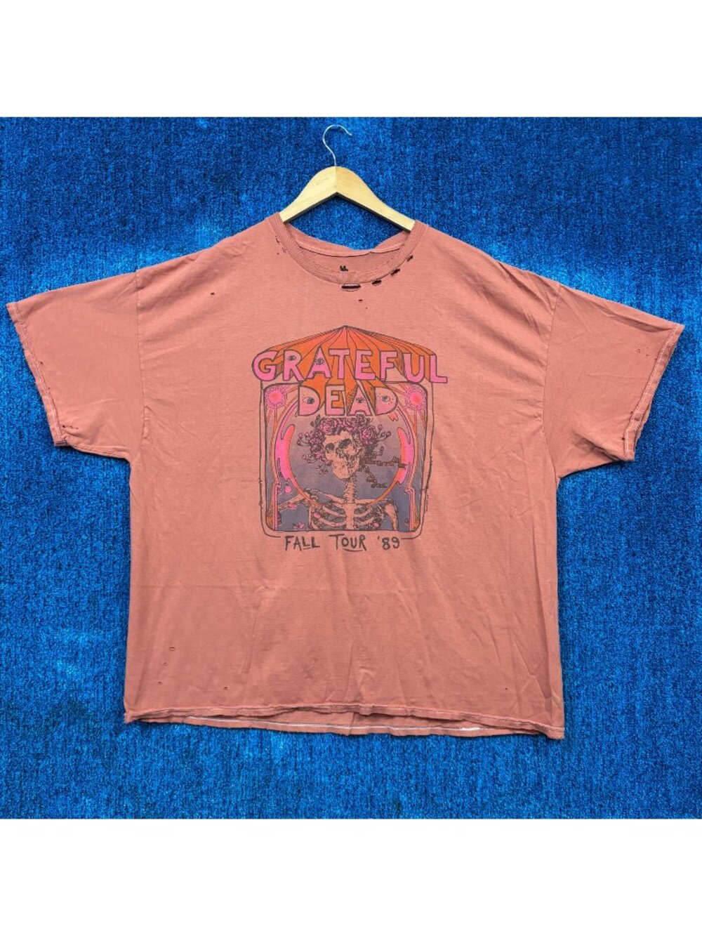 Grateful Dead Big Bertha Fall Tour 89 Distress Baggy Tee XXL